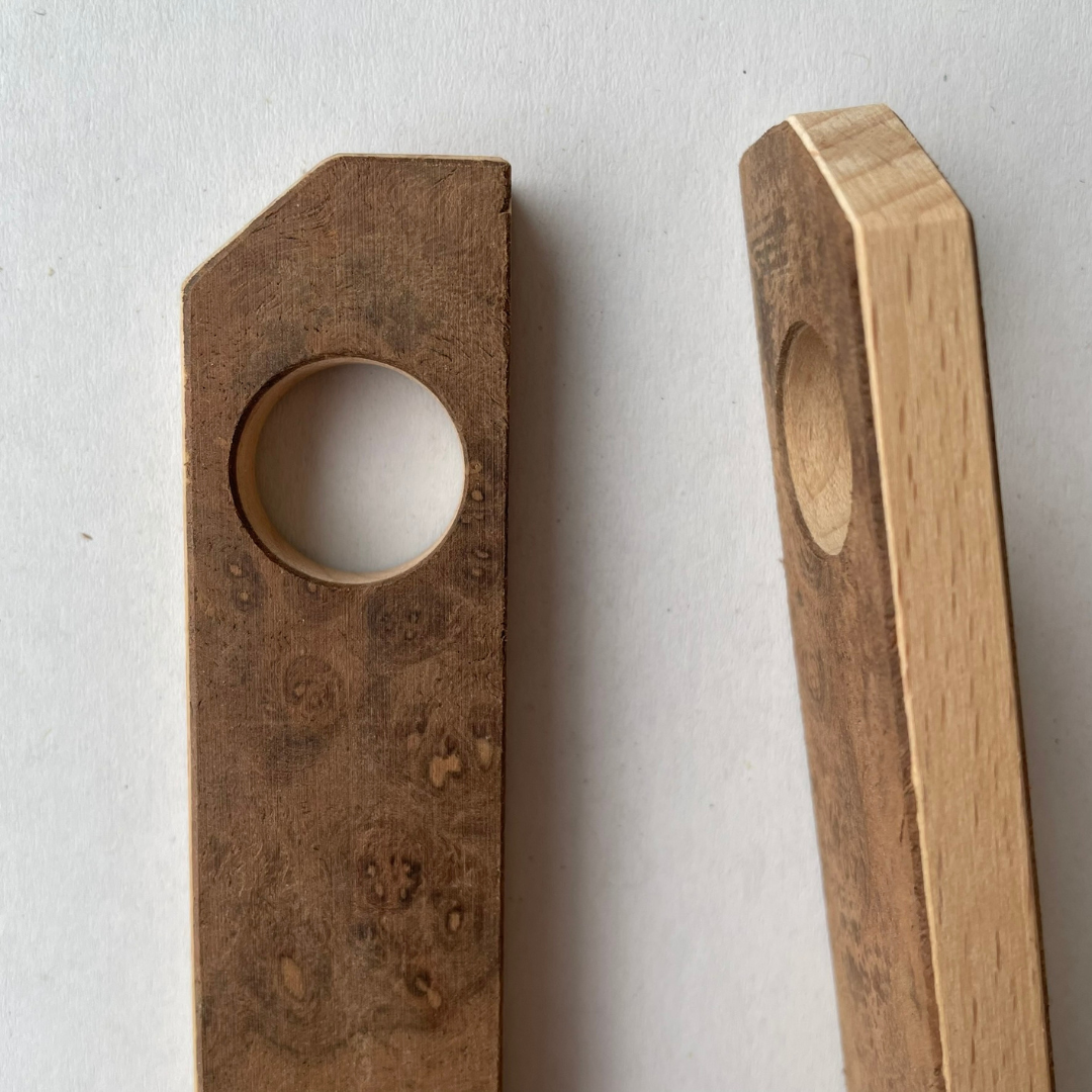 Furoshiki Holzgriff Vollholz funiert