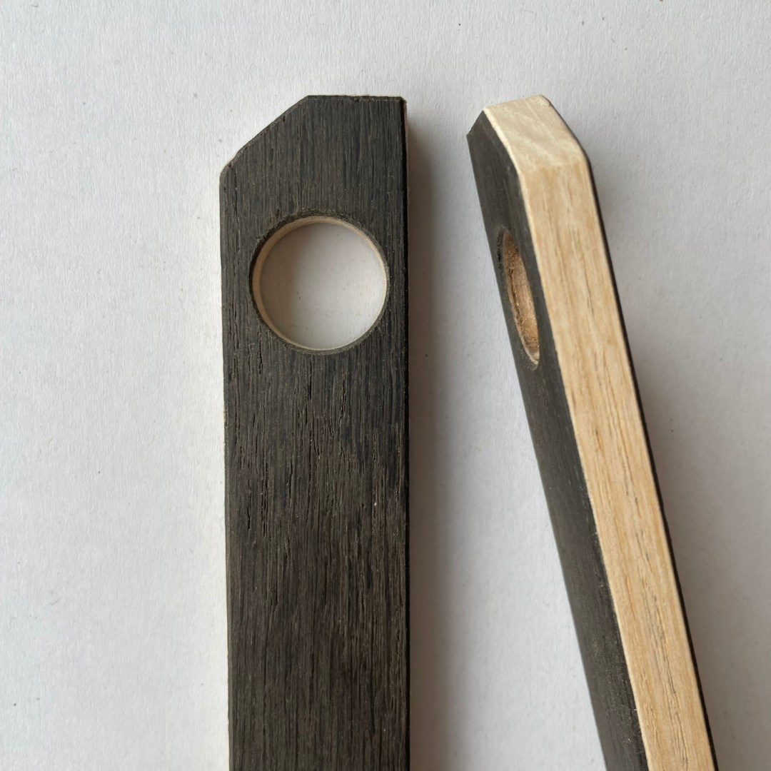 Furoshiki Holzgriff Vollholz funiert