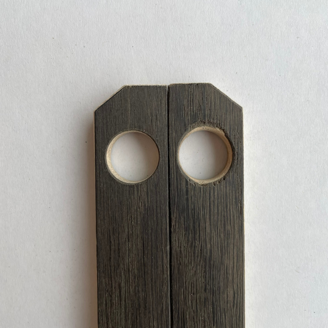 Furoshiki Holzgriff Vollholz funiert