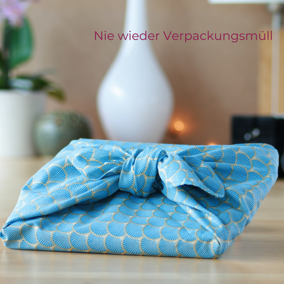 Furoshiki, Furoshiki Set, Furoshiki 4er Set, Furoshiki Weihnachten, Furoshike cloth, nachhaltig Schenken, Geschenkverpackung, Geschenktuch, Furoshiki Tuch, Zero waste Schenken, Geschenk für die Frau
