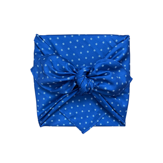 Furoshiki, Geschenkpapier Blaudruck, Geschenktuch Blaudruck, Blaudruckmuster, Furoshiki Tuch, nachhaltig Schenken, nachhaltige Geschenkverpackung, wiederverwendbare Geschenkverpackung, Furoshiki Bag