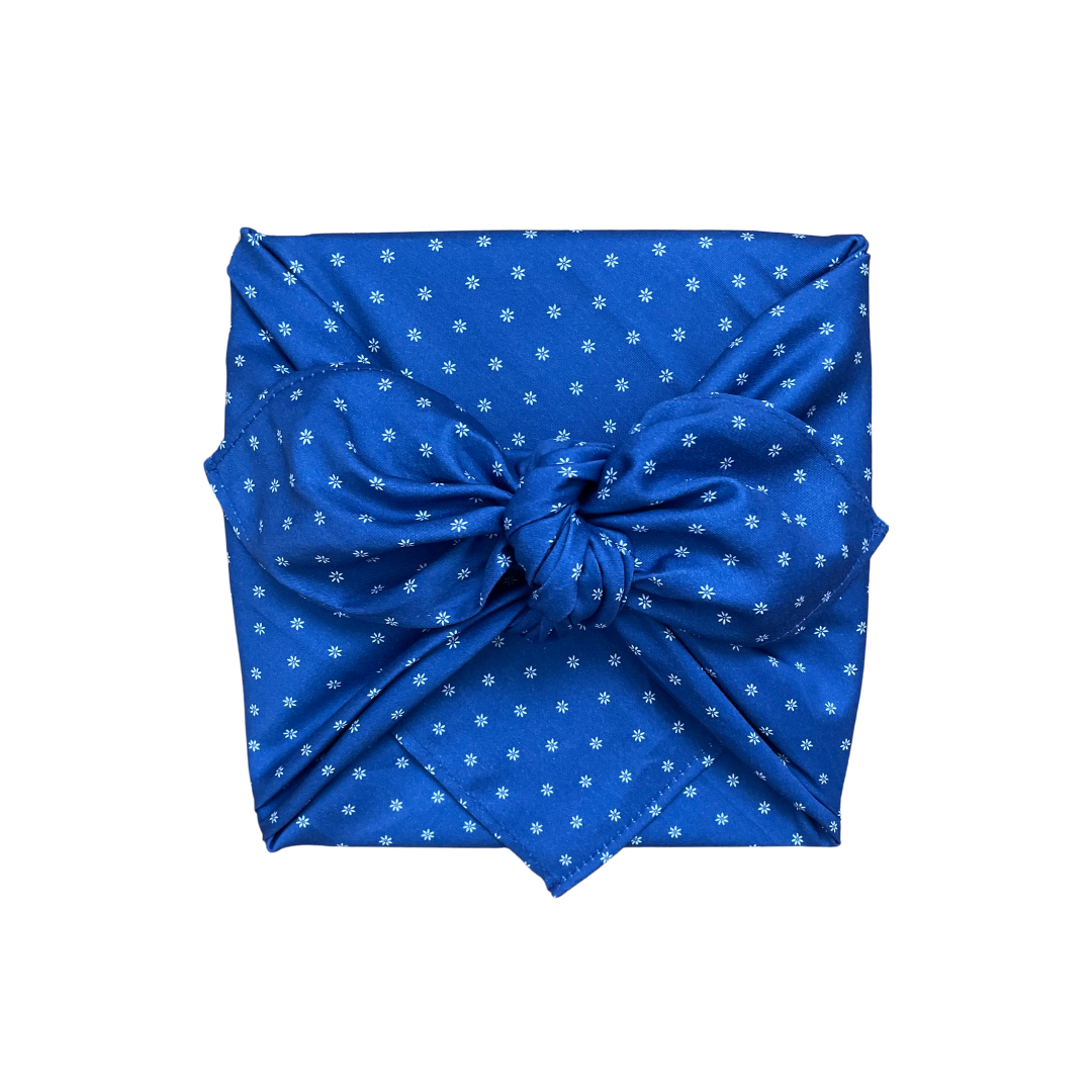 Furoshiki, Geschenkpapier Blaudruck, Geschenktuch Blaudruck, Blaudruckmuster, Furoshiki Tuch, nachhaltig Schenken, nachhaltige Geschenkverpackung, wiederverwendbare Geschenkverpackung, Furoshiki Bag